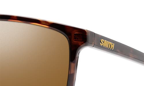 Smith Mono Lake 63m Oversize Chromapop™ Polarized Round Sunglasses In Tortoise/brown