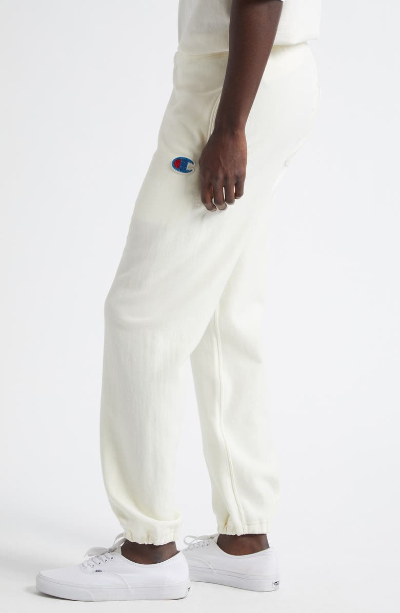 Undercover x Champion Reverse Weave<sup>®</sup> Cotton Fleece Sweatpants, Alternate, color, Ivory