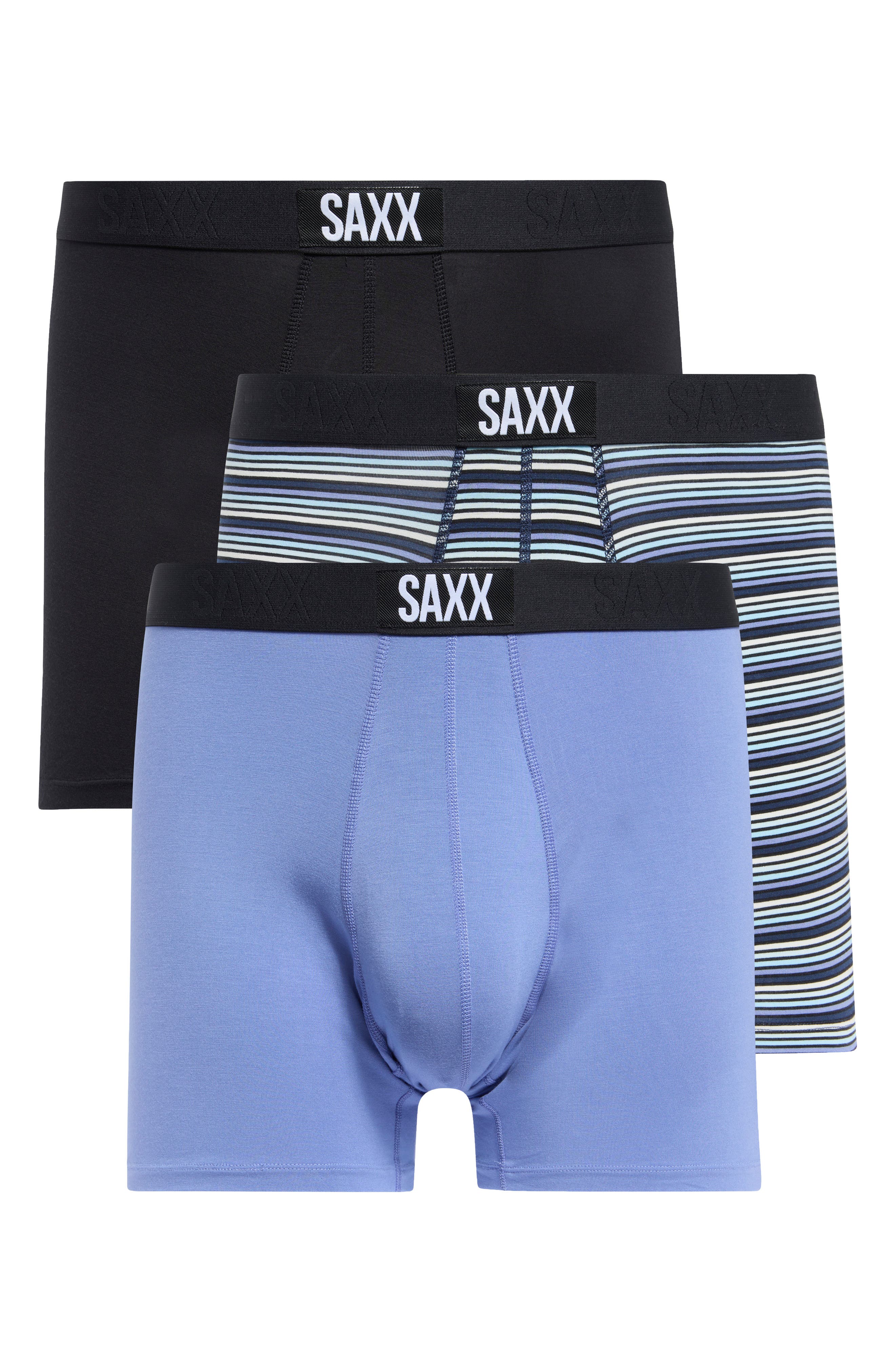 SAXX Assorted 3-Pack Vibe Super Soft Slim Fit Boxer Briefs