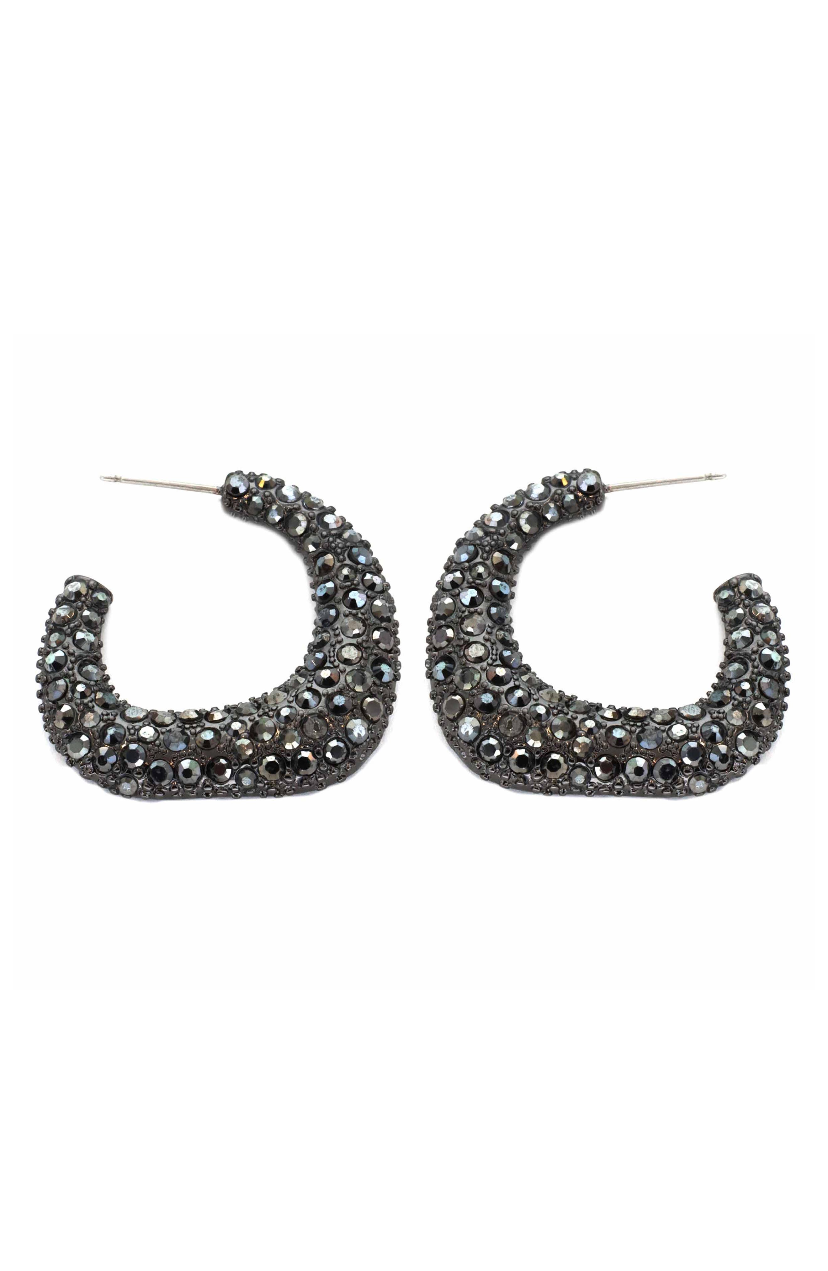 Panacea Pavé Square Hoop Earrings