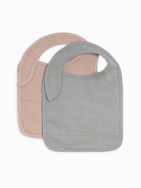 Organic 2-Pack Muslin Bibs (Baby)