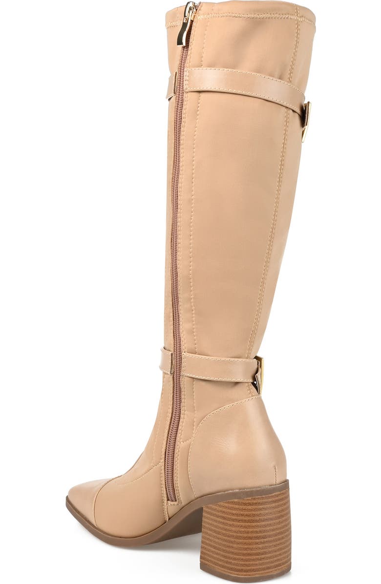 Journee Collection Gaibree Buckle Boot, Alternate, color, Beige