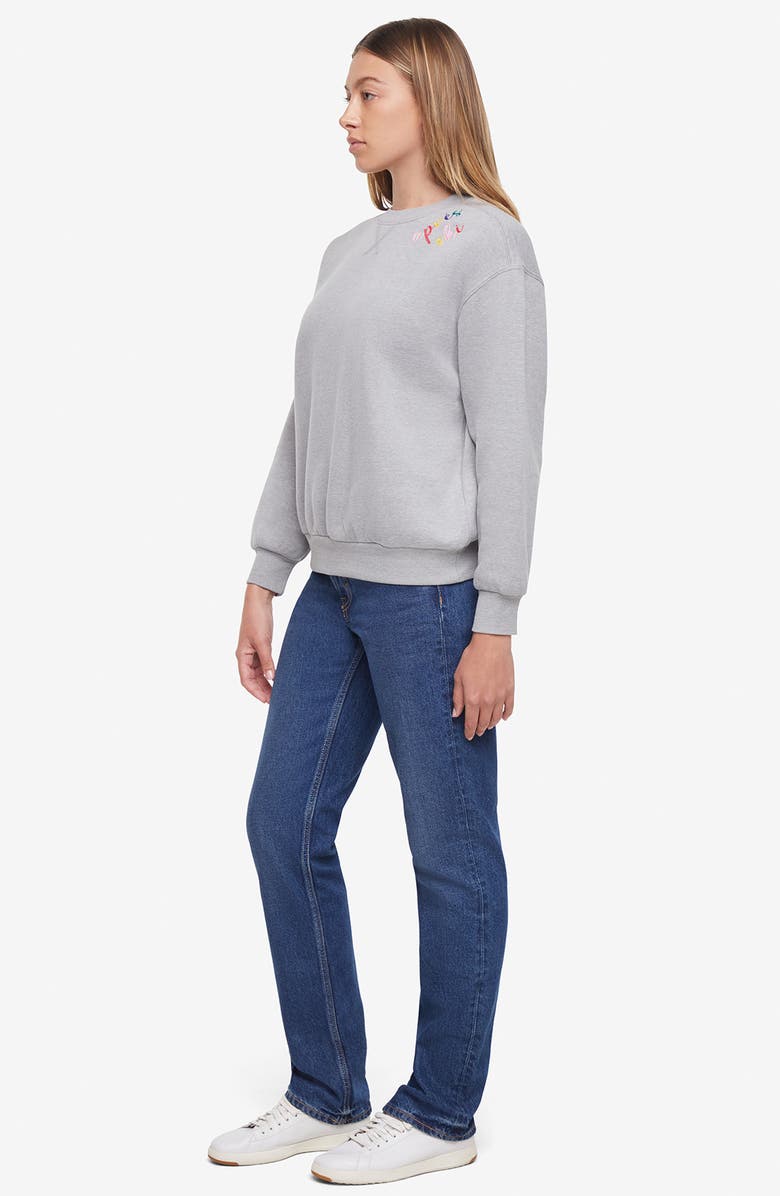 Wildfox Après Ski Charlie Sweatshirt, Alternate, color, Heather Grey