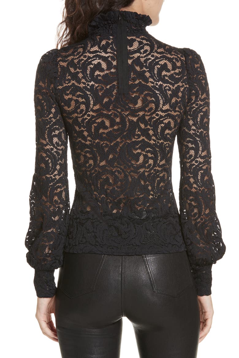 Samara Lace Top, Alternate, color, BLACK