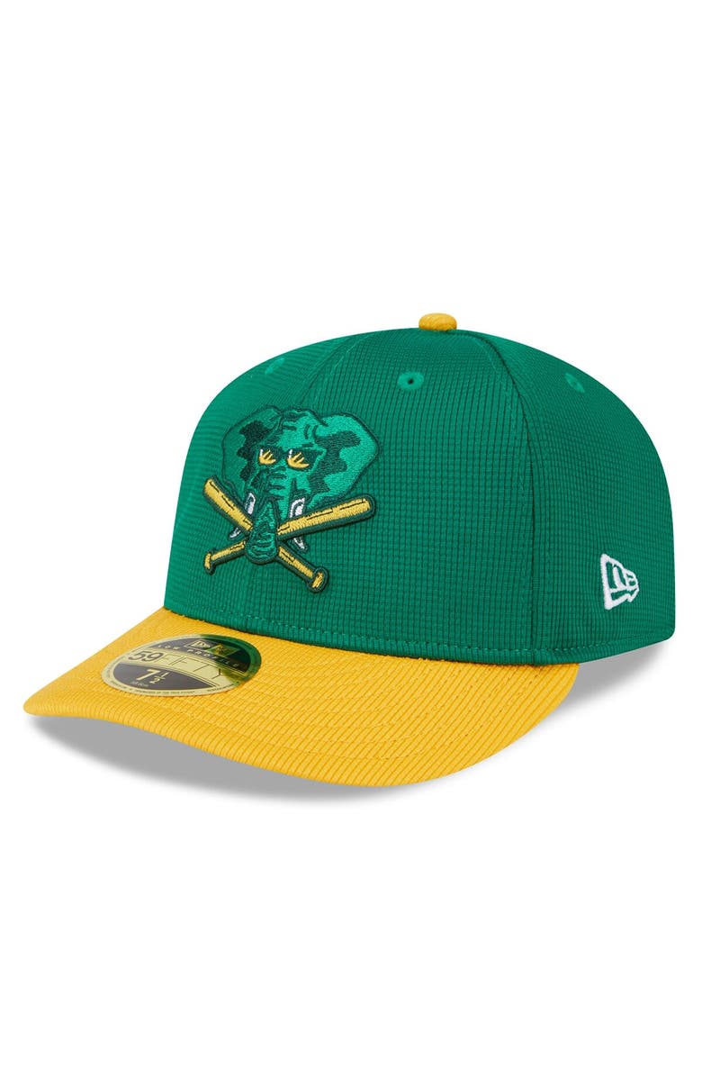 New Era Men's New Era Kelly Green Oakland Athletics 2024 Batting Practice Low Profile 59FIFTY Fitted Hat, Main, color, Kelly Green