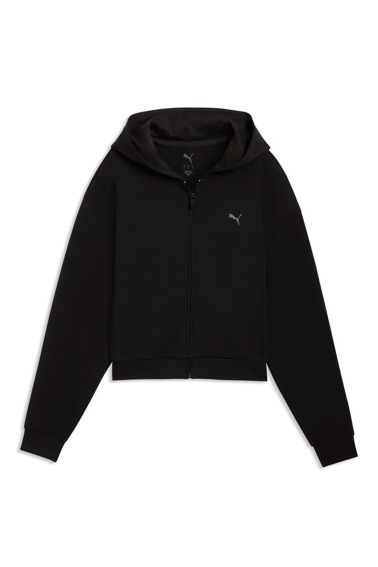CLOUDSPUN Zip Hoodie, Alternate, color, PUMA BLACK