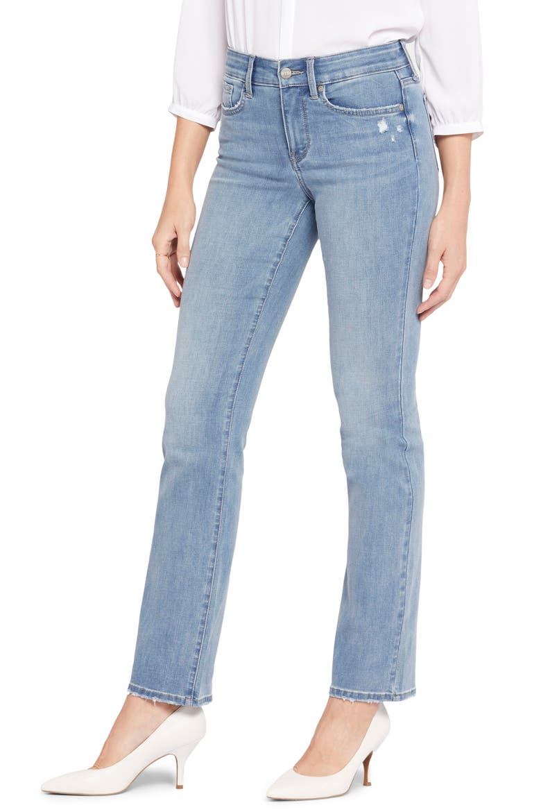 Marilyn High Waist Cool Embrace Straight Leg Jeans, Main, color, ANGEL