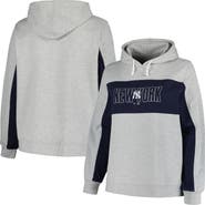 PROFILE Women's Profile Heather Gray New York Yankees Plus Size Pullover Jersey Hoodie