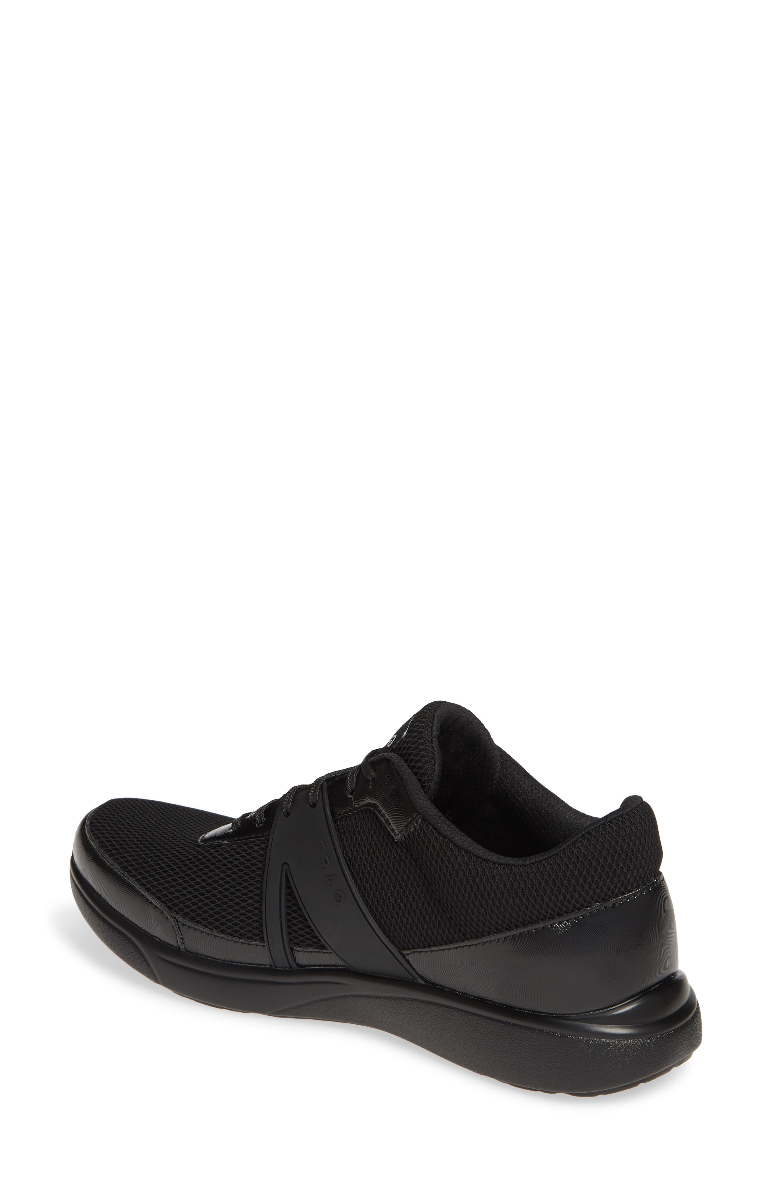 Qarma Sneaker, Alternate, color, BLACK DIAMOND LEATHER