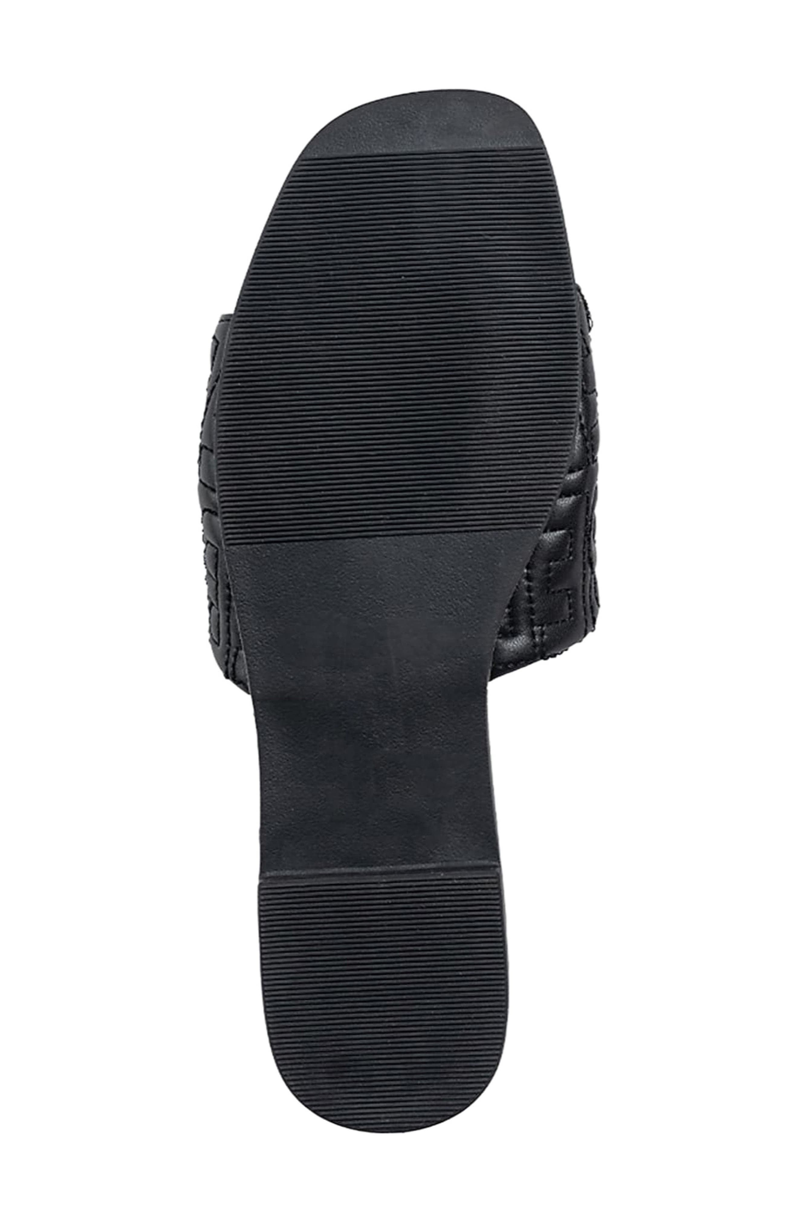 bebe Quilted Slide Sandal, Alternate, color, 