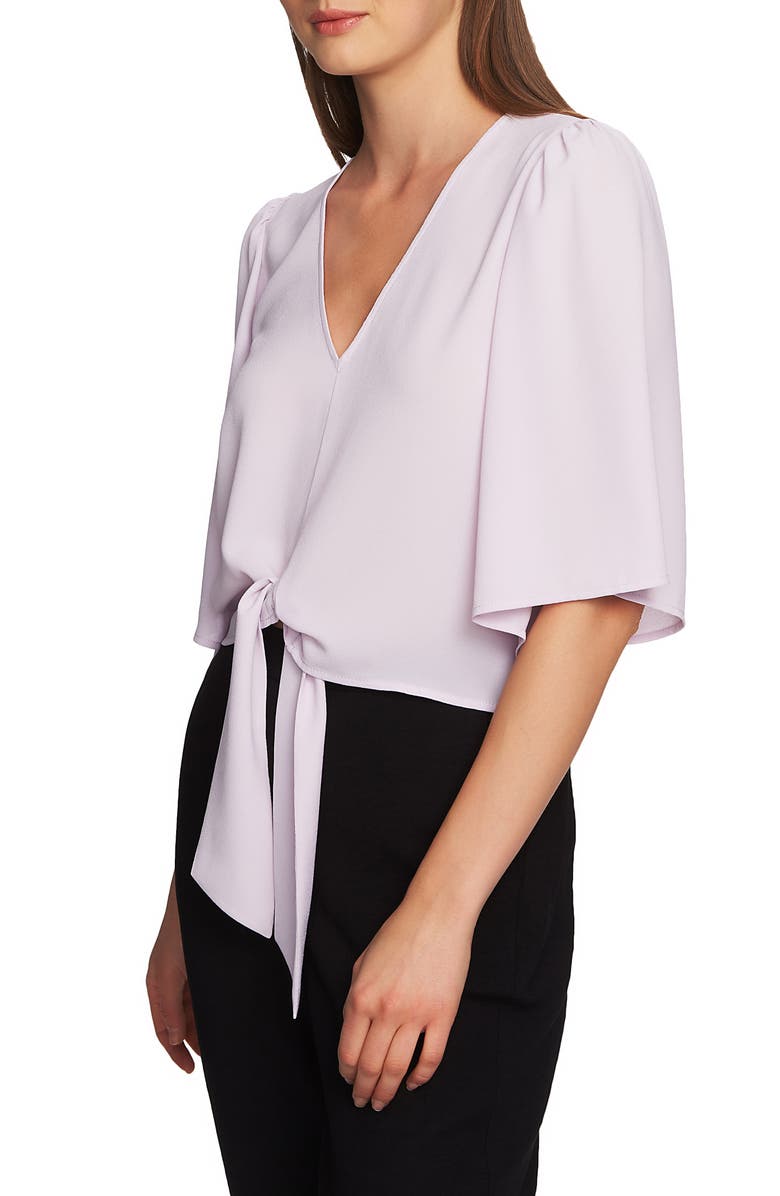1.STATE Tie Front Blouse, Alternate, color, Orchid Bud