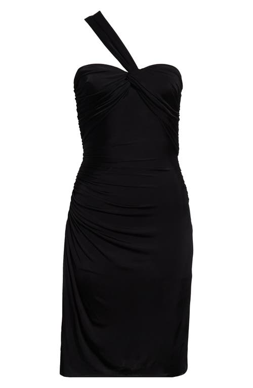 Tom Ford One-shoulder Twist Front Jersey Minidress In Black