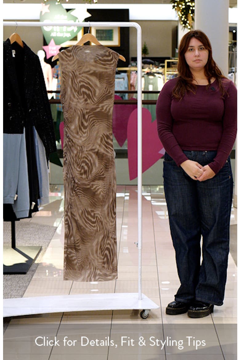 Mesh Body-Con Maxi Dress video