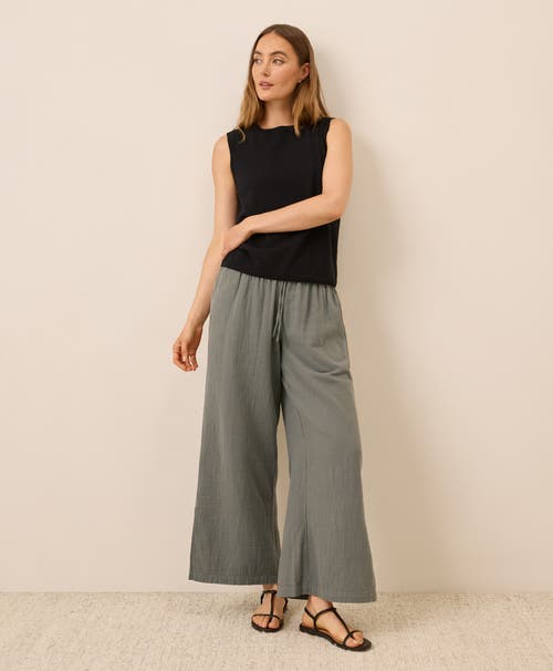Pact Organic Classic Fine Knit Shell In Black
