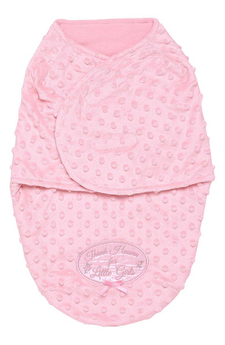 Little Me Newborn Wrap Swaddle Blanket, Main, color, Pink