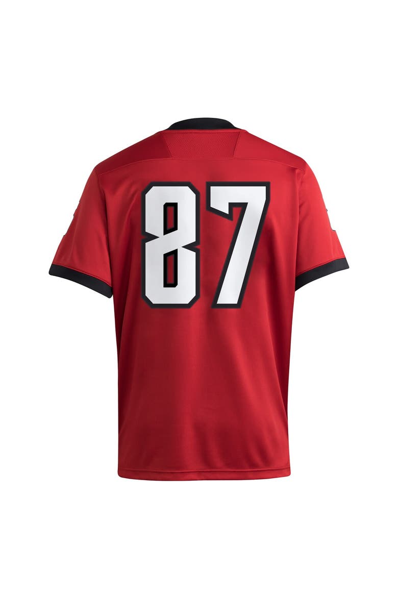 Men's adidas #87 Red NC State Wolfpack Premier Jersey, Alternate, color, Red