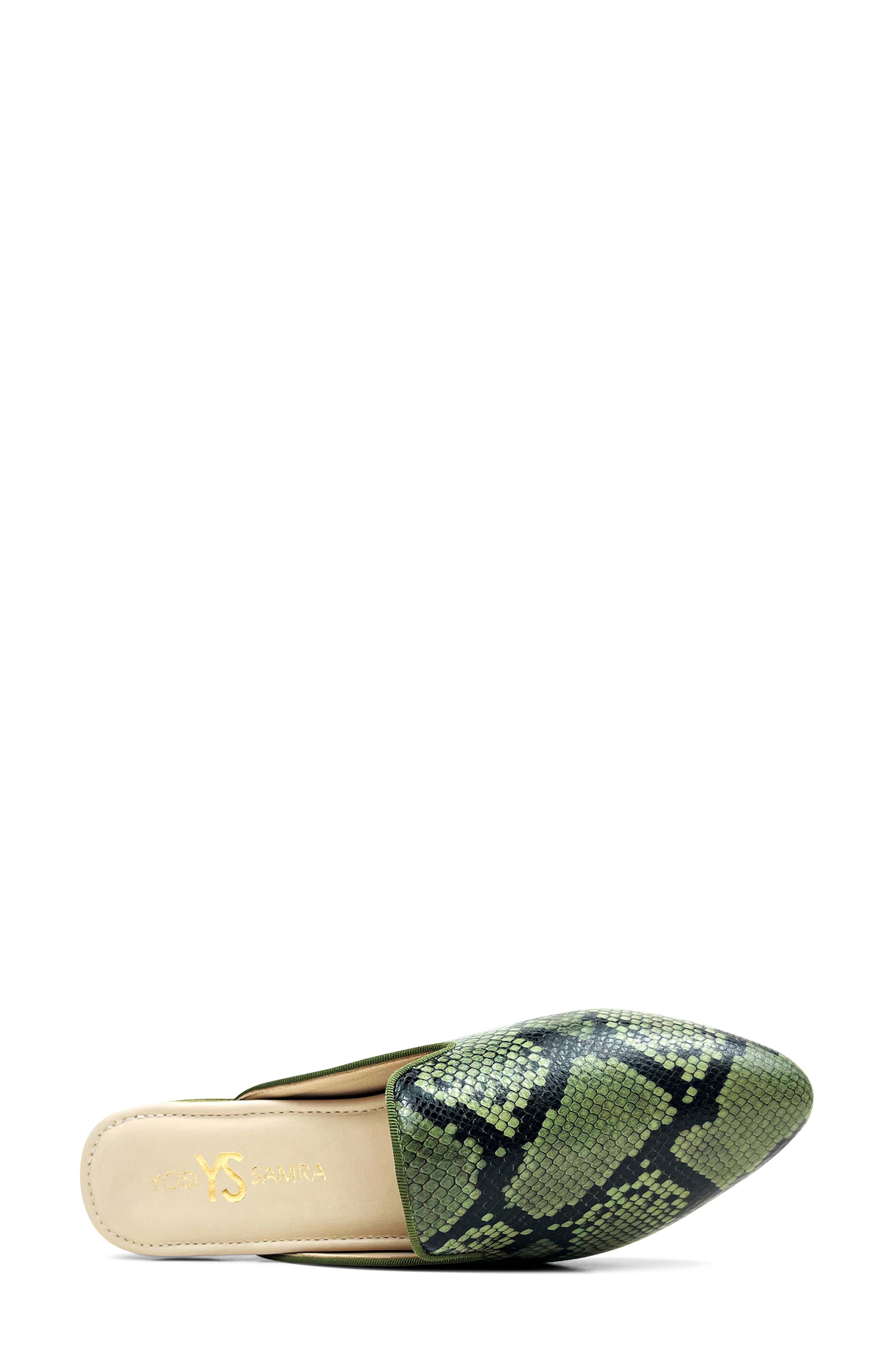Yosi Samra Vidi Snakeskin Print Mule, Alternate, color, 
