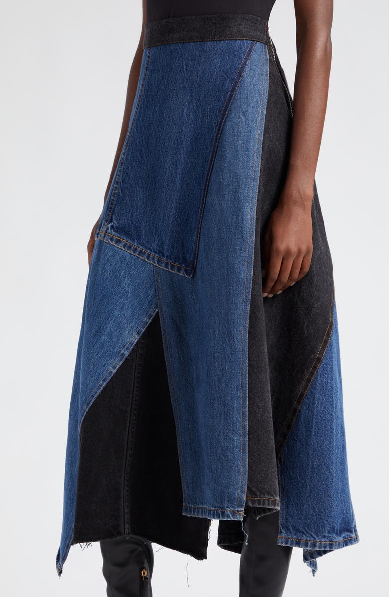 Sea Elena Baggy Denim Midi Skirt, Alternate, color, 