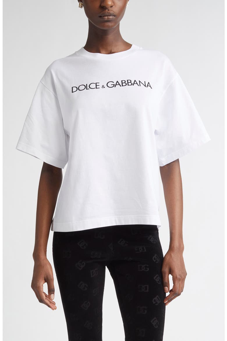 Logo Graphic T-Shirt, Main, color, W0800 BIANCO OTTICO