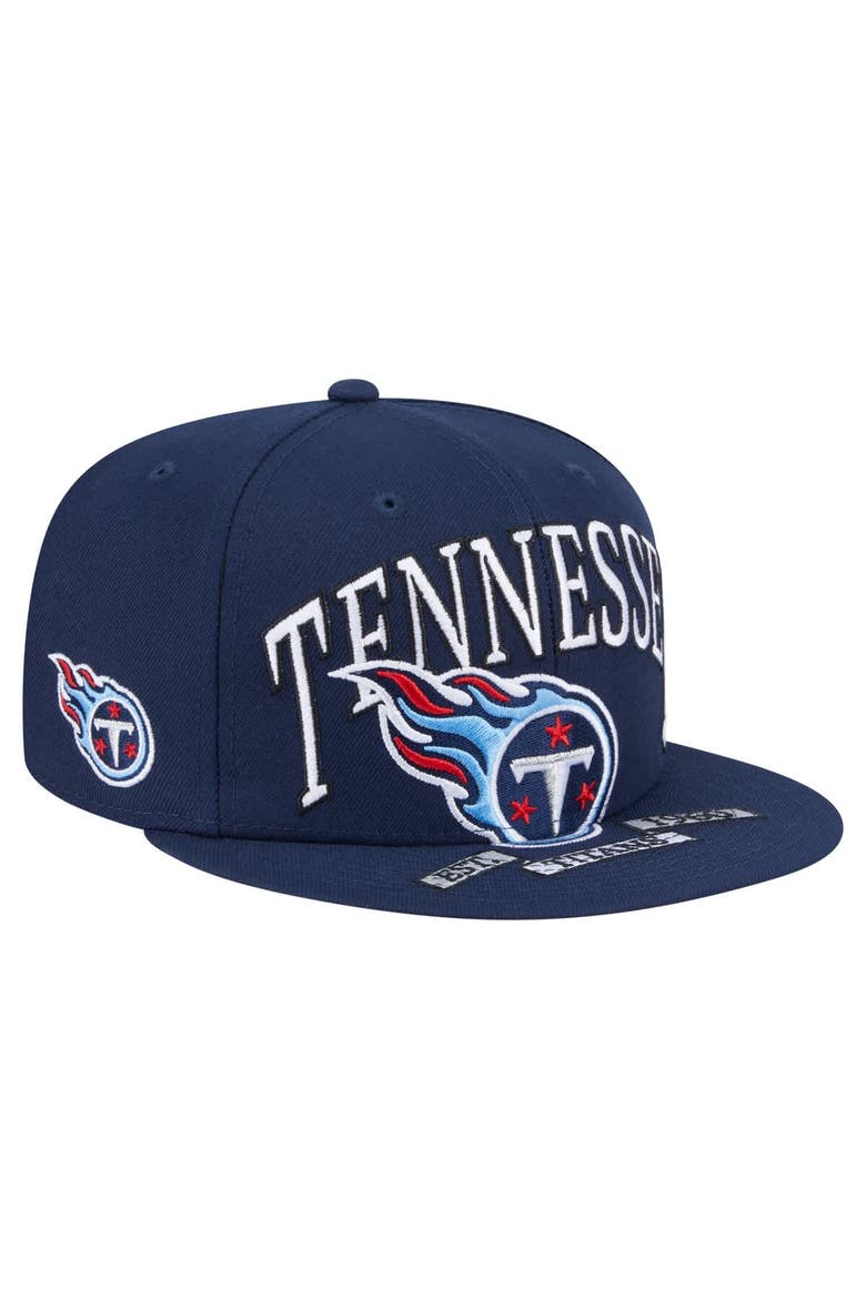 Men's New Era Navy Tennessee Titans  Oversized 59FIFTY Fitted Hat, Main, color, Navy