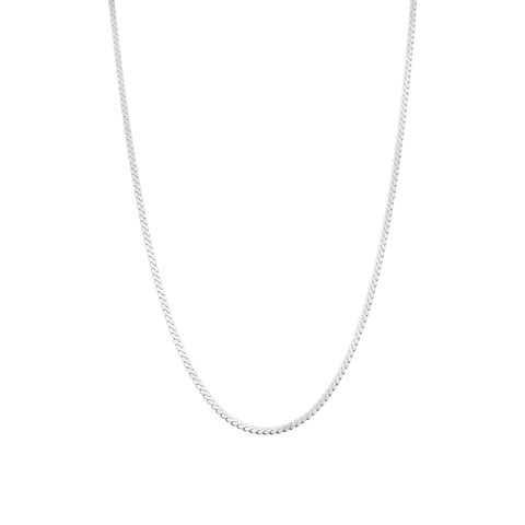 18k Gold Plated Sterling Silver Cleopatra Flat Chain Necklace Gift Idea