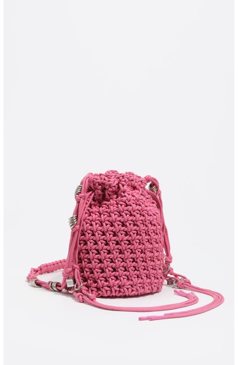 Mini Braided Bucket Bag