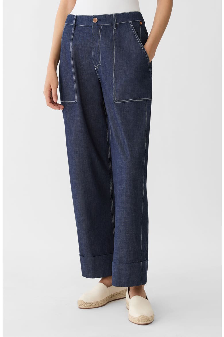 Highline Straight Leg Ankle Jeans, Main, color, SHIPYARD INDIGO