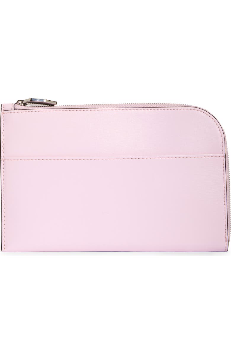 Ganni Leather Zip Around Wallet, Alternate, color,