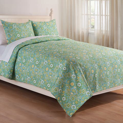 Samara Cotton Cotton Quilt Set  - Reversible and Machine Washable