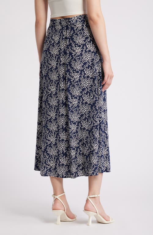 & OTHER STORIES & OTHER STORIES PRINT BUTTON FRONT MAXI SKIRT 