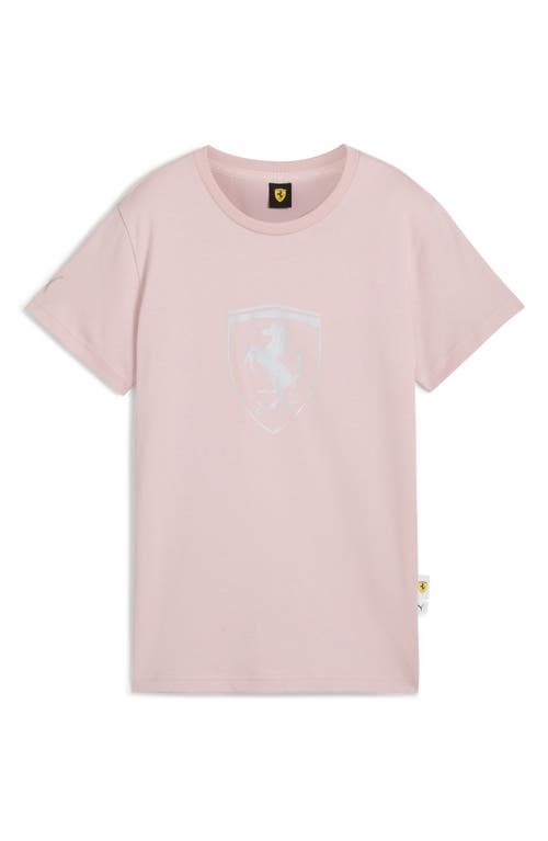 Puma X Ferrari Sportswear Cotton Graphic T-shirt In Pink