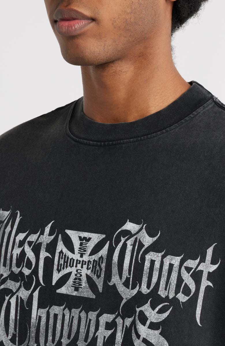 ID Supply Co West Coast Choppers Cotton Graphic T-Shirt, Alternate, color, Washed Black