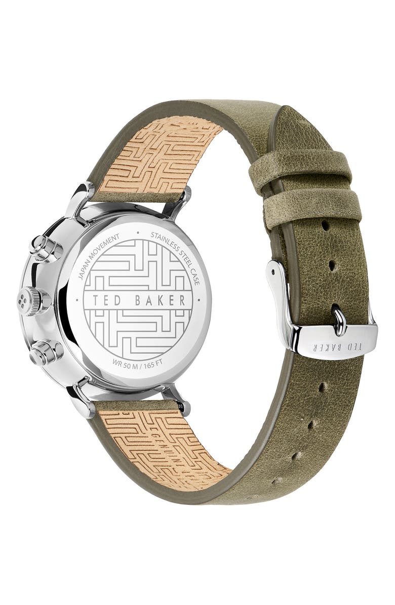 Ted Baker London Mimosaa Chronograph Leather Strap Watch, 41mm, Alternate, color, 
