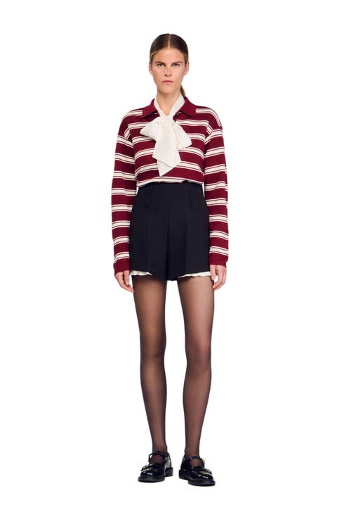 Tailored flounced shorts