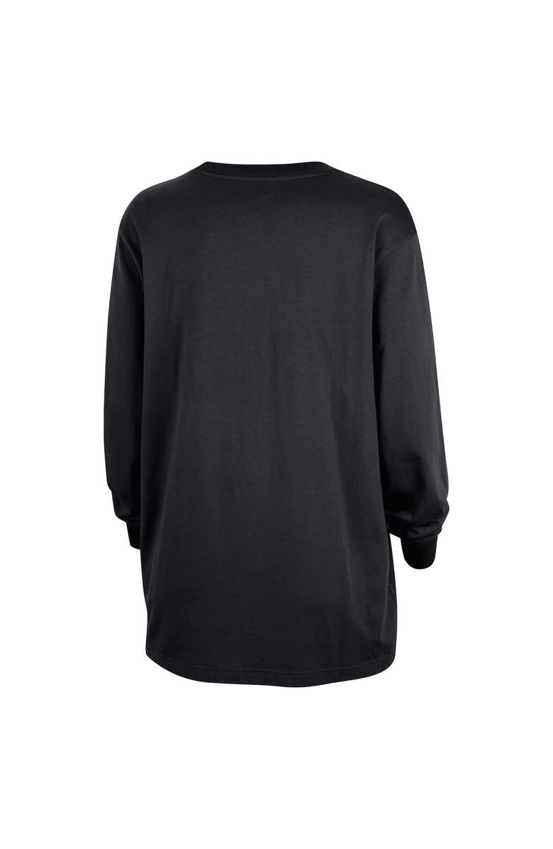 Nike Women's Nike Black WNBA Jumpwoman Logo Boyfriend Oversized Long Sleeve T-Shirt, Alternate, color, 