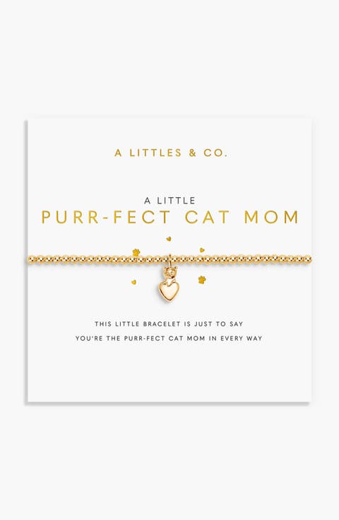 A Little 'Paw-Fect Cat Mom' Bracelet