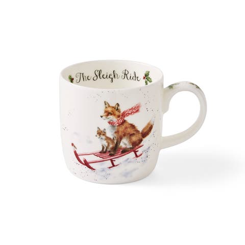 Wrendale Designs Christmas 11 ounce Bone China Mug