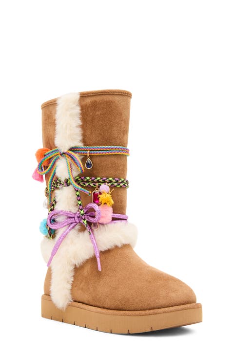 Kids' Jsteffie Faux Fur Trim Boot