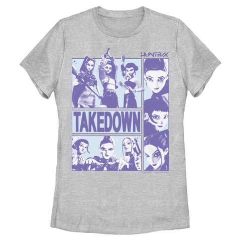 Women's KPop Demon Hunters Takedown Huntrix Logo  Graphic T-Shirt