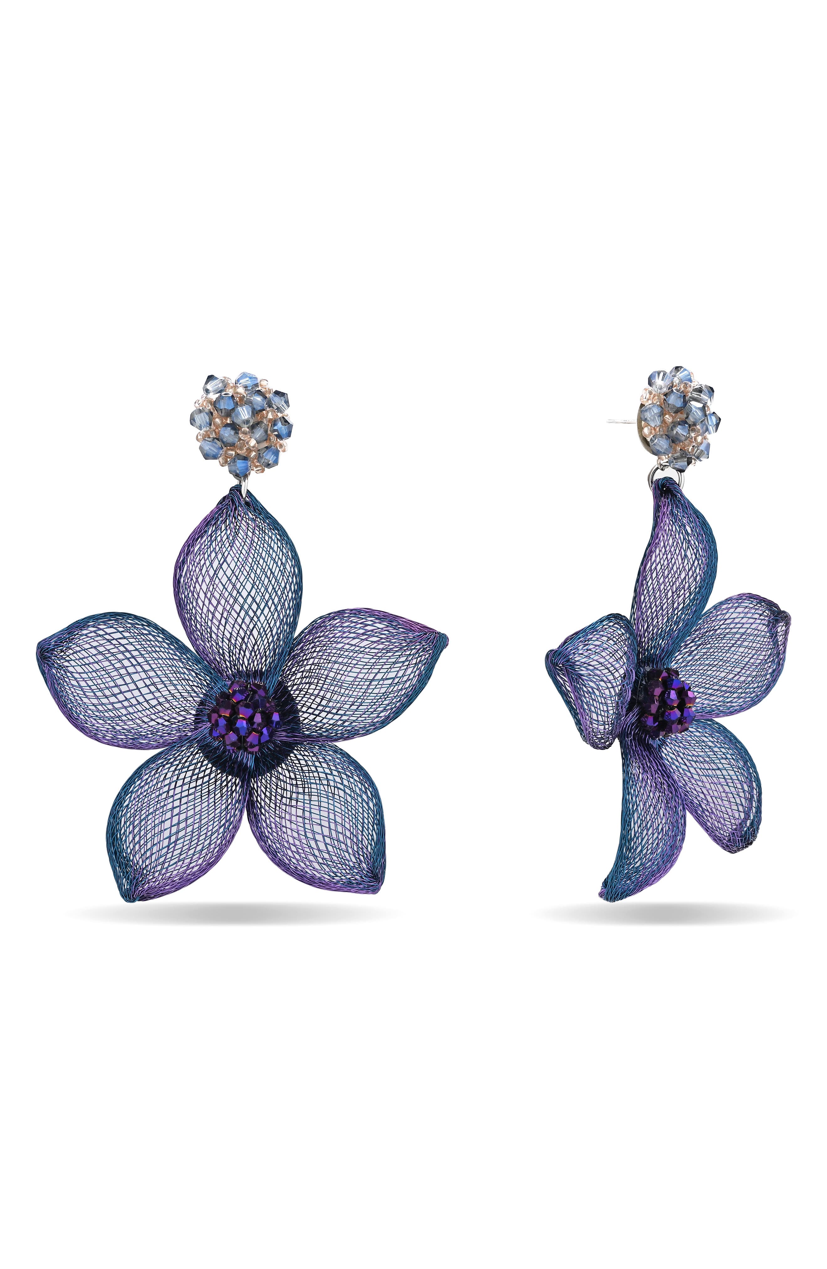 Evangeline Floral Woven Earrings