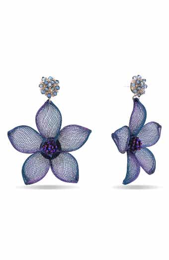 Evangeline Floral Woven Earrings