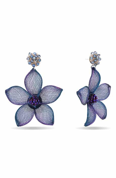 Evangeline Floral Woven Earrings