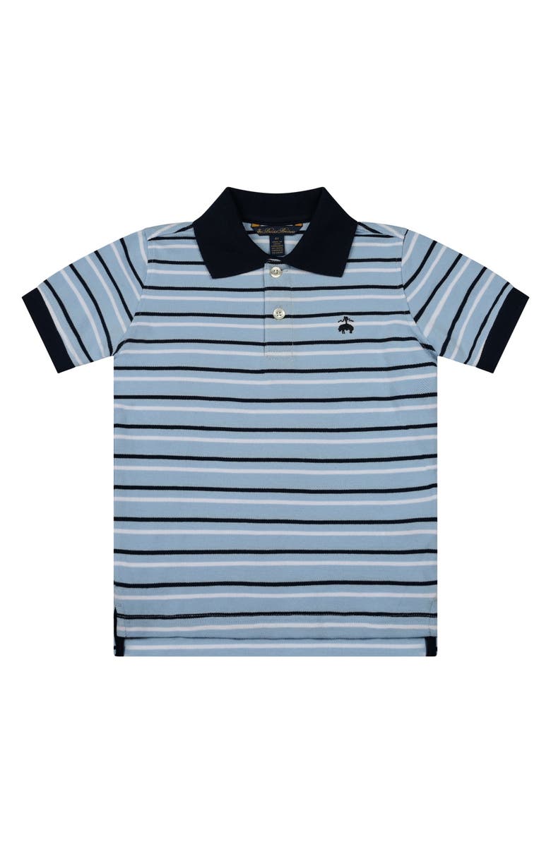 Brooks Brothers Kids' Stripe Piqué Polo, Main, color,