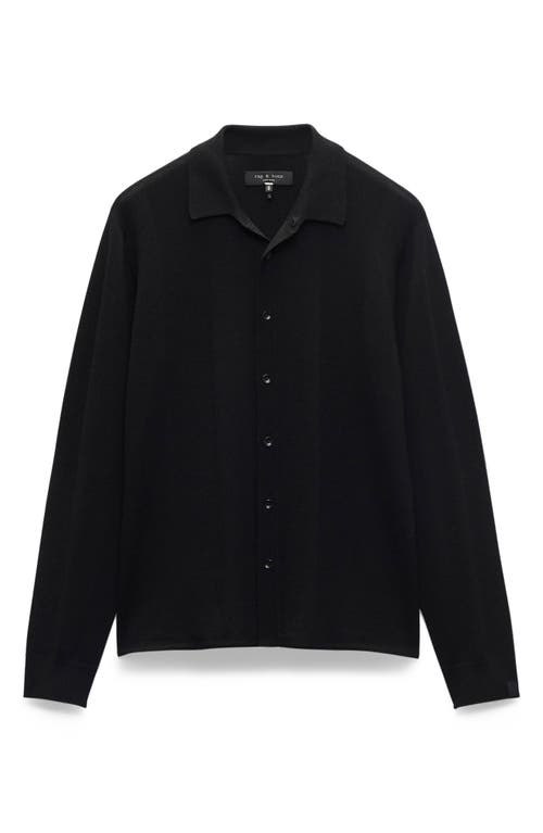 Rag & Bone Crawford Wool & Cashmere Cardigan In Black
