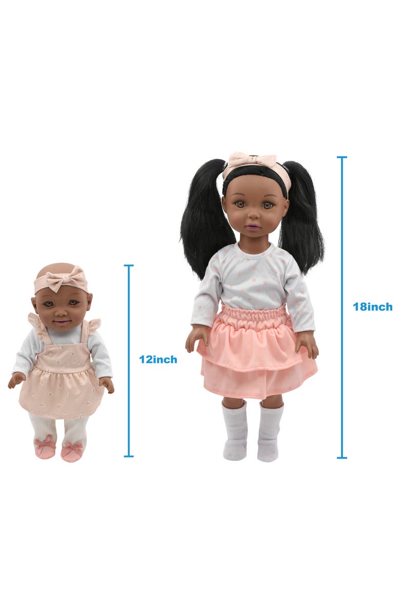 Little Darlings 18"/12" Sweet Sisters Dolls Aa Bunny Set, Alternate, color, 