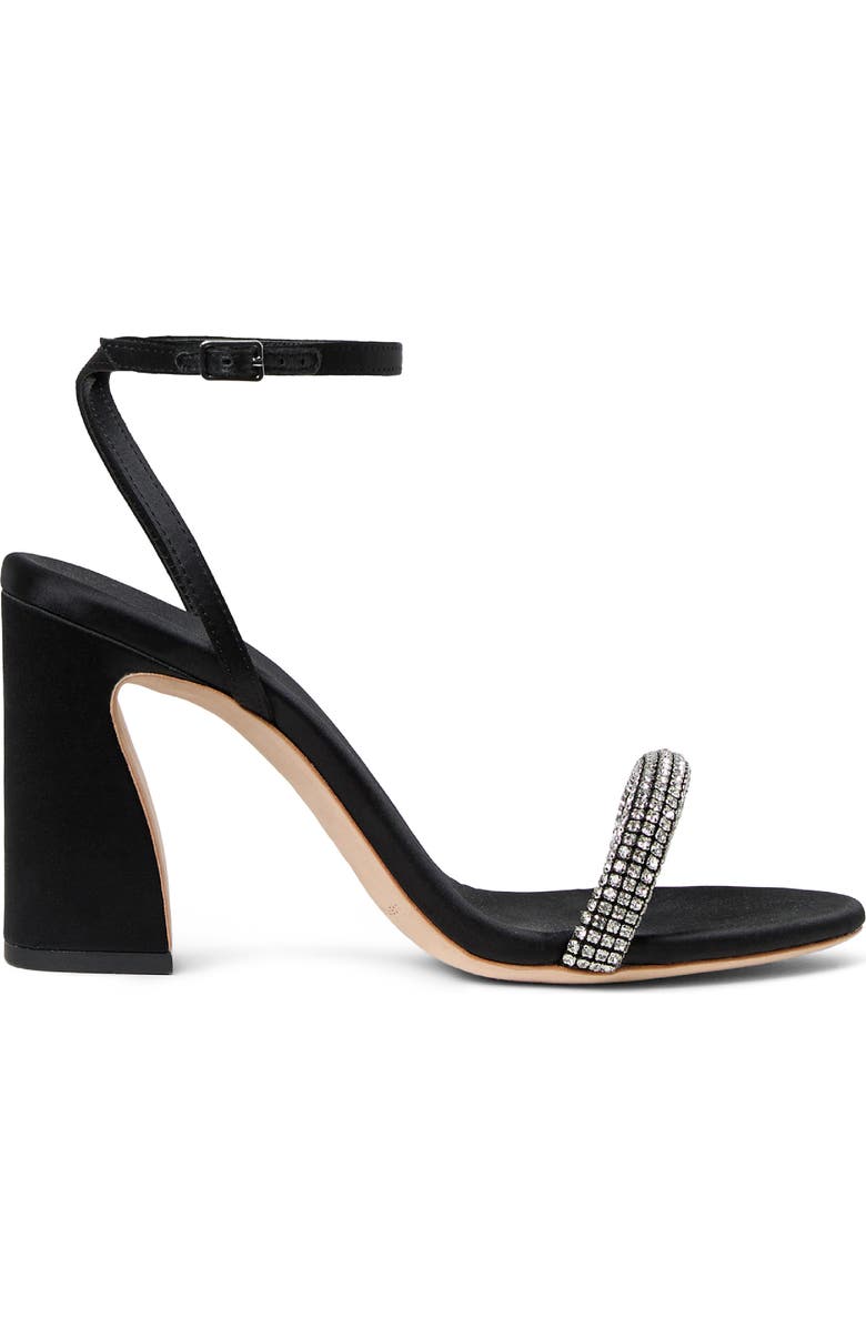 Loeffler Randall Malia Ankle Strap Sandal, Alternate, color, Black/ Diamond