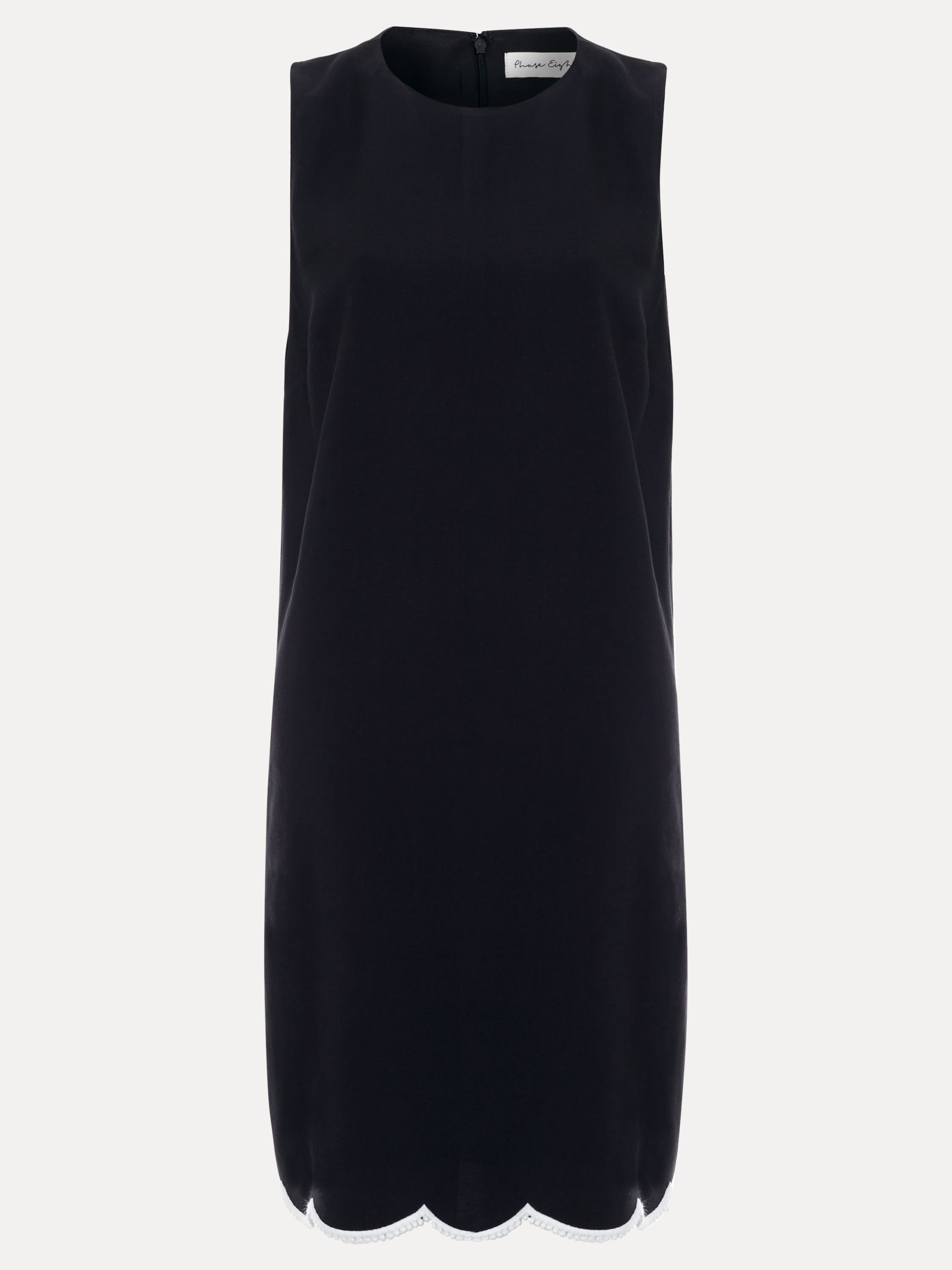 Marta Scalloped Hem Shift Dress - image 2