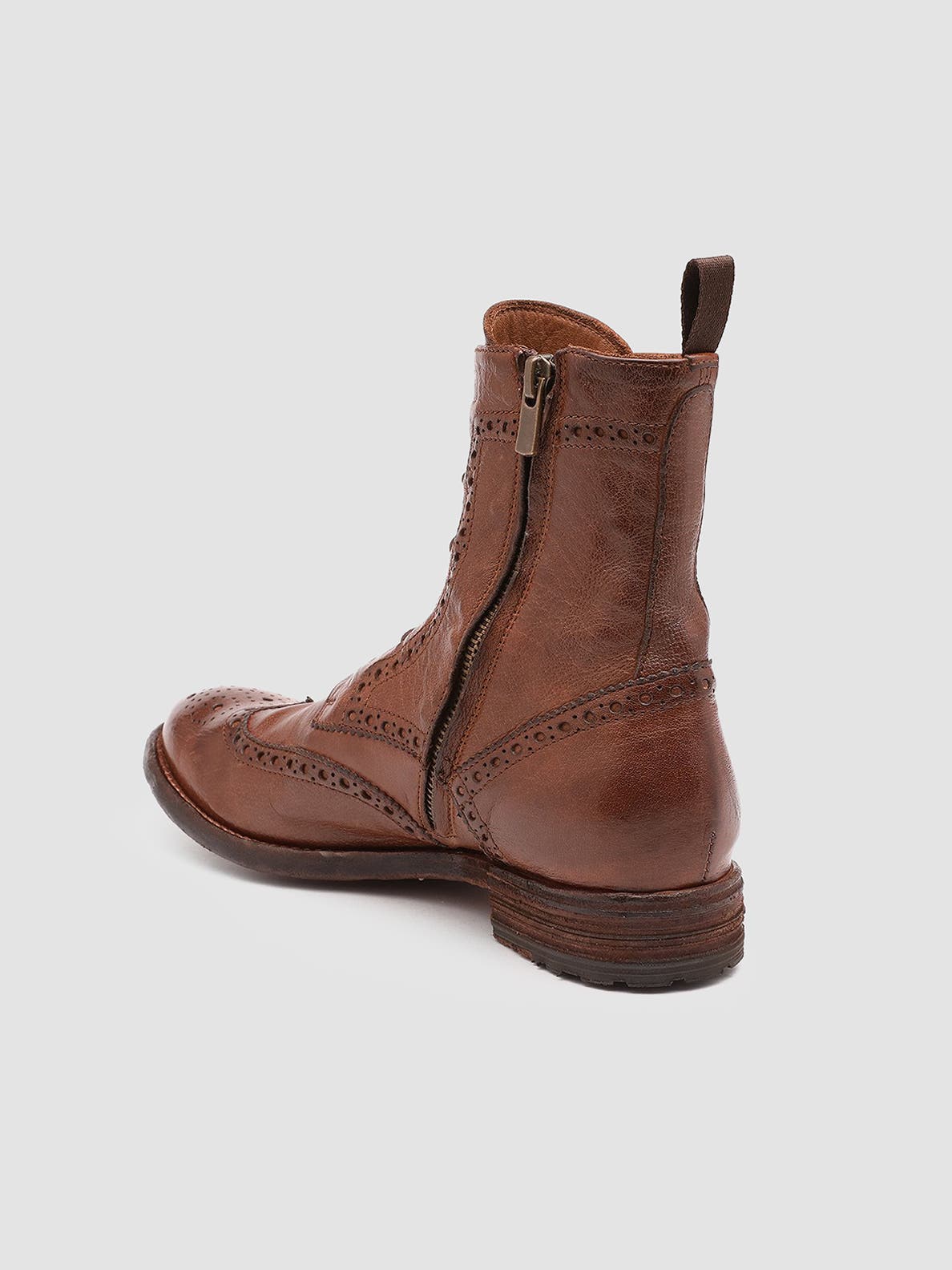 Lexikon 131 Leather Brogue Ankle Boots, Alternate, color, Brown