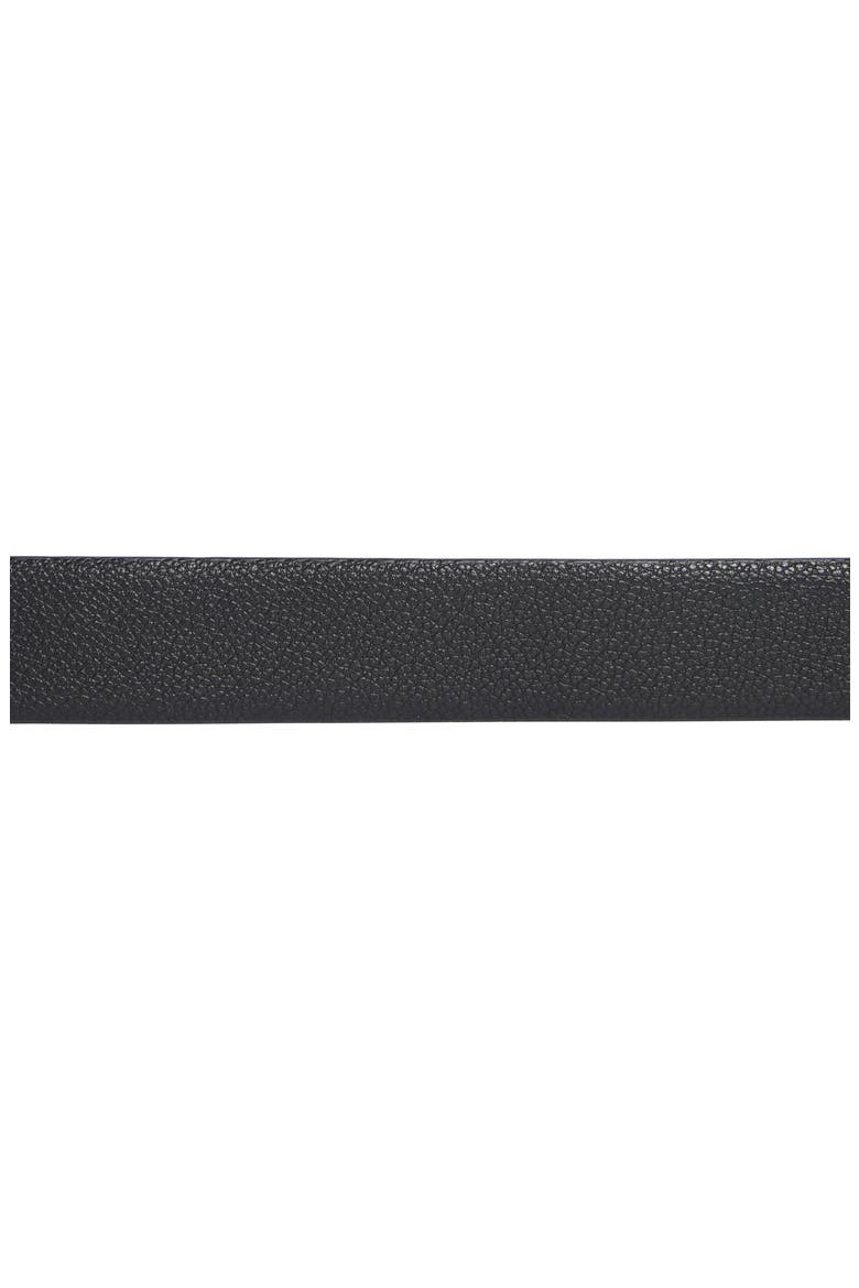 Sculptural Faux Leather Belt, Alternate, color, BLACK SILVER