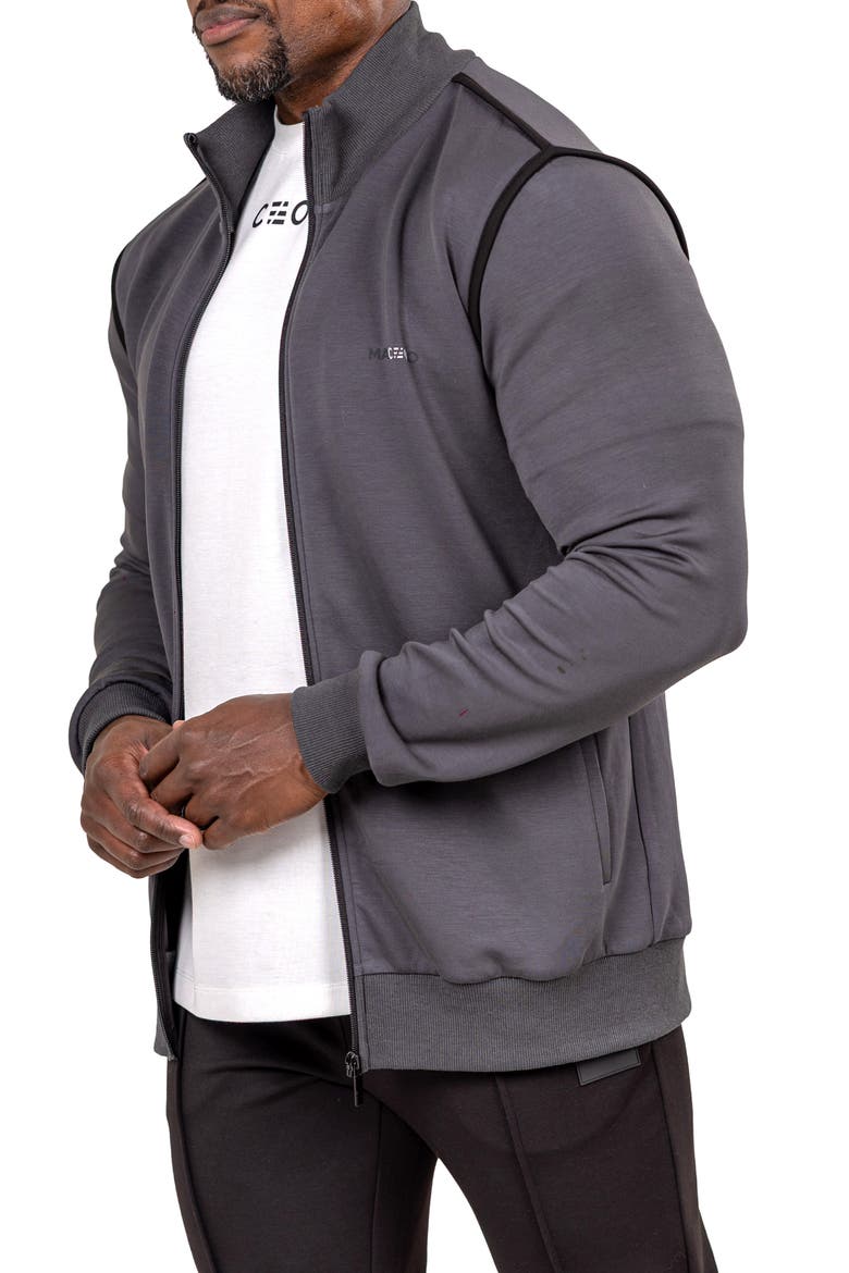 Marthyr Zip Jacket, Alternate, color, BLACK